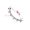 Stainless Steel Bohemian Multistrand Porous Curved Connector Totem Pattern Diy Jewelry Making Supplies Accessories With Electroplating