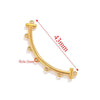 Stainless Steel Bohemian Multistrand Porous Curved Connector Totem Pattern Diy Jewelry Making Supplies Accessories With Electroplating