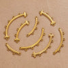 Stainless Steel Bohemian Multistrand Porous Curved Connector Totem Pattern Diy Jewelry Making Supplies Accessories With Electroplating