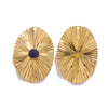 Stainless Steel Bohemian Natural Stone Pendant Earrings Necklace Pendant With Hirback Pattern And Electroplating Treatment