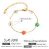 Stainless Steel Bohemian Style Geometric Beads Electroplated Women's Bracelet