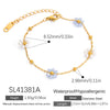 Stainless Steel Bohemian Style Geometric Beads Electroplated Women's Bracelet