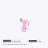Stainless Steel Bone Shape Pendant Oil Dripping Craft Jewelry Diy Accessories