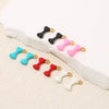 Stainless Steel Bone Shape Pendant Oil Dripping Craft Jewelry Diy Accessories