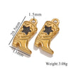 Stainless Steel Boots Pendant Vacuum Plated Necklace Bracelet Diy Accessories