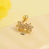 Stainless Steel Bow Geometric Flower Women's Electroplated Earrings