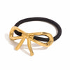 Stainless Steel Bow Hair Loop Headwear High Elasticity Geometric Electroplated Hair Accessories