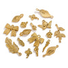 Stainless Steel Bow Leaves Pendant Accessories For Necklace And Bracelet Making Electroplated Waterproof