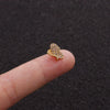 Stainless Steel Bow Pendant Zircon Earrings