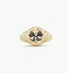 Stainless Steel Bow Ring Earrings Electroplated Light Luxury Personality Design
