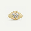 Stainless Steel Bow Ring Earrings Electroplated Light Luxury Personality Design