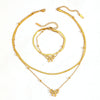 Stainless Steel Bow Shape Bead Clip Anklet Jewelry