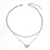 Stainless Steel Bow Shape Bead Clip Anklet Jewelry