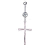 Stainless Steel Bow Zircon Unisex Body Piercing Jewelry Navel Ring