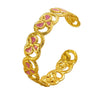 Stainless Steel Bowknot Drip Oil Bracelet Retro Sweet Open Cuff Bracelet For Women