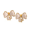 Stainless Steel Bowshaped Earrings For Women With Enamel Drip Glaze Geometric Fashion Ear Accessories