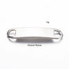 Stainless Steel Bracelet Connector Arc Curved Plate Pendant Jewelry Accessories Electroplated