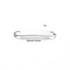 Stainless Steel Bracelet Connector Arc Curved Plate Pendant Jewelry Accessories Electroplated