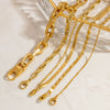 Stainless Steel Bracelet Electroplated 18K Gold Simple Niche Nonfading Jewelry For Women