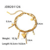 Stainless Steel Bracelet Electroplating Heart Geometric Women's Jewelry