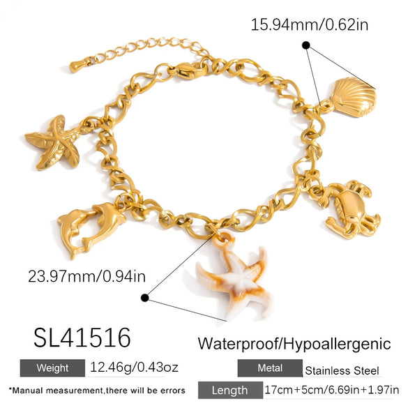 Stainless Steel Bracelet Electroplating Minimalist Style Jewelry For Women And Unisex