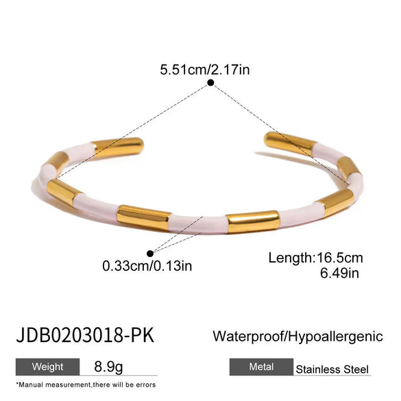 Stainless Steel Bracelet Female Niche Design Electroplated Geometric Light Luxury Jewelry