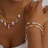 Stainless Steel Bracelet Female Niche Design Electroplated Geometric Light Luxury Jewelry