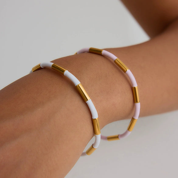 Stainless Steel Bracelet Female Niche Design Electroplated Geometric Light Luxury Jewelry