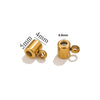 Stainless Steel Bracelet Necklace With Totem Pattern Gold Plated Electroplating Adjustable Positioning Beads