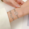 Stainless Steel Bracelet Unisex Simple Hollow Love Sun Moon With Heart Geometric Pattern Polished