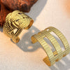 Stainless Steel Bracelet Vacuum Plating Retro Geometric Light Luxury Design Titanium Steel Jewelry For Women