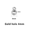 Stainless Steel Bracelet With Holes Hanging Beads Diy Jewelry Accessories Handmade Gold Plated