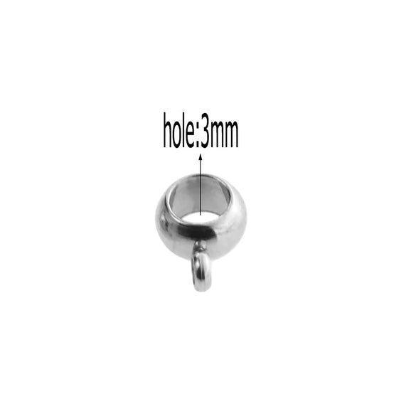 Stainless Steel Bracelet With Holes Hanging Beads Diy Jewelry Accessories Handmade Gold Plated