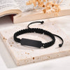 Stainless Steel Braided Adjustable Bracelet For Men With Groove And Curved Design