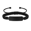 Stainless Steel Braided Adjustable Bracelet For Men With Groove And Curved Design