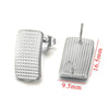 Stainless Steel Braided Threaded Round Ring Electroplated Earring Accessories With Hirback Pattern Handmade Diy