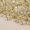 Stainless Steel Bullet Flying Saucer Earrings Earplugs Ear Needle Caps Electroplated Diy Jewelry Accessories