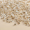 Stainless Steel Bullet Flying Saucer Earrings Earplugs Ear Needle Caps Electroplated Diy Jewelry Accessories