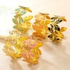 Stainless Steel Butterfly Open Bracelet With Dripping Oil Finish Fashion Temperament Titanium Steel Cuff Bangle