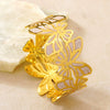 Stainless Steel Butterfly Open Bracelet With Dripping Oil Finish Fashion Temperament Titanium Steel Cuff Bangle