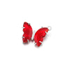 Stainless Steel Butterfly Pendant Jewelry Accessories With Dripping Oil Treatment