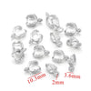 Stainless Steel Button Shape Handmade Diy Pendant Necklace Earrings Accessories With 18K Plated Electroplating Treatment