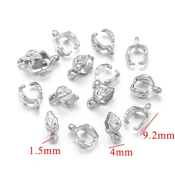 Stainless Steel Button Shape Handmade Diy Pendant Necklace Earrings Accessories With 18K Plated Electroplating Treatment