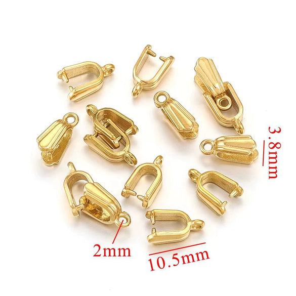 Stainless Steel Button Shape Handmade Diy Pendant Necklace Earrings Accessories With 18K Plated Electroplating Treatment