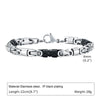 Stainless Steel Byzantine Style Men's Electroplating Handicraft Chain Bracelet