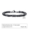 Stainless Steel Byzantine Style Men's Electroplating Handicraft Chain Bracelet
