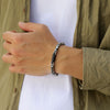 Stainless Steel Byzantine Style Men's Electroplating Handicraft Chain Bracelet