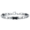 Stainless Steel Byzantine Style Men's Electroplating Handicraft Chain Bracelet