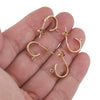 Stainless Steel C Shape Earring Accessories With Welding And Electroplating