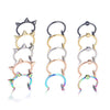 Stainless Steel C Type Lip Ring Hip Hop Puncture Jewelry Electroplated Unisex